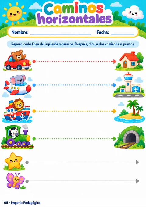 Actividad de práctica de trazos y caminos